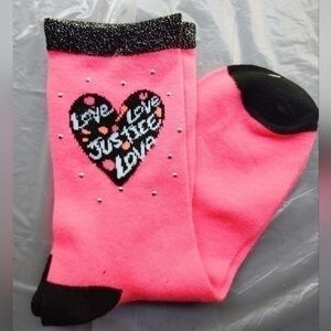 Kids Justice Love Two-Tone Socks